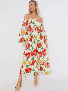Hyacinth House Tuckernuck Off- the- Shoulder Marigold Maxi Dress